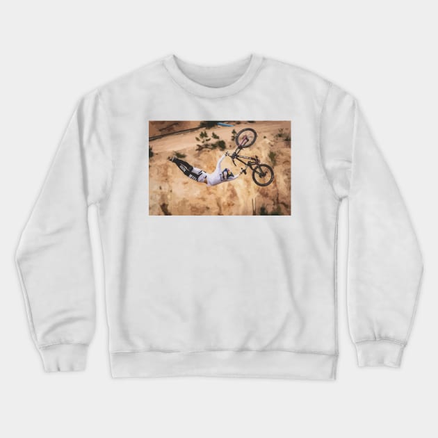 Emil Johansson Superman Seat Grab Audi Nines Painting Crewneck Sweatshirt by gktb